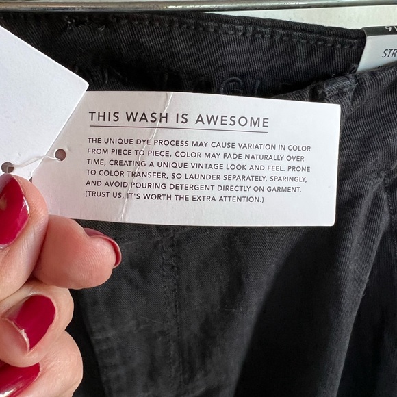 AE Stretch Super High Waisted Baggy Wide-Leg Trouser, Current Season, NWT, 16T - Picture 5 of 9